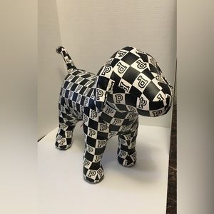 Victoria Secret Pink Large Black and White Dog